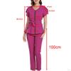 Nurse Uniform Set with V And Pants for Female SPA Workers