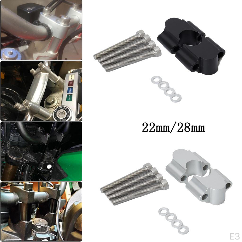 1 Paar Aluminium Motorrad Lenkererhöhung Lenkererhöhung Halter Klemme für Motorrad