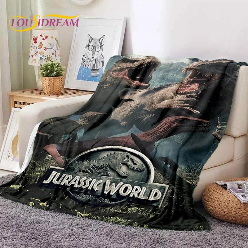 3D Cartoon Jurassic Park Dinosaur Dino Soft Flannel Blanket for Beds Bedroom Sofa Picnic,Throw Blanket for Outdoors Leisure Gift