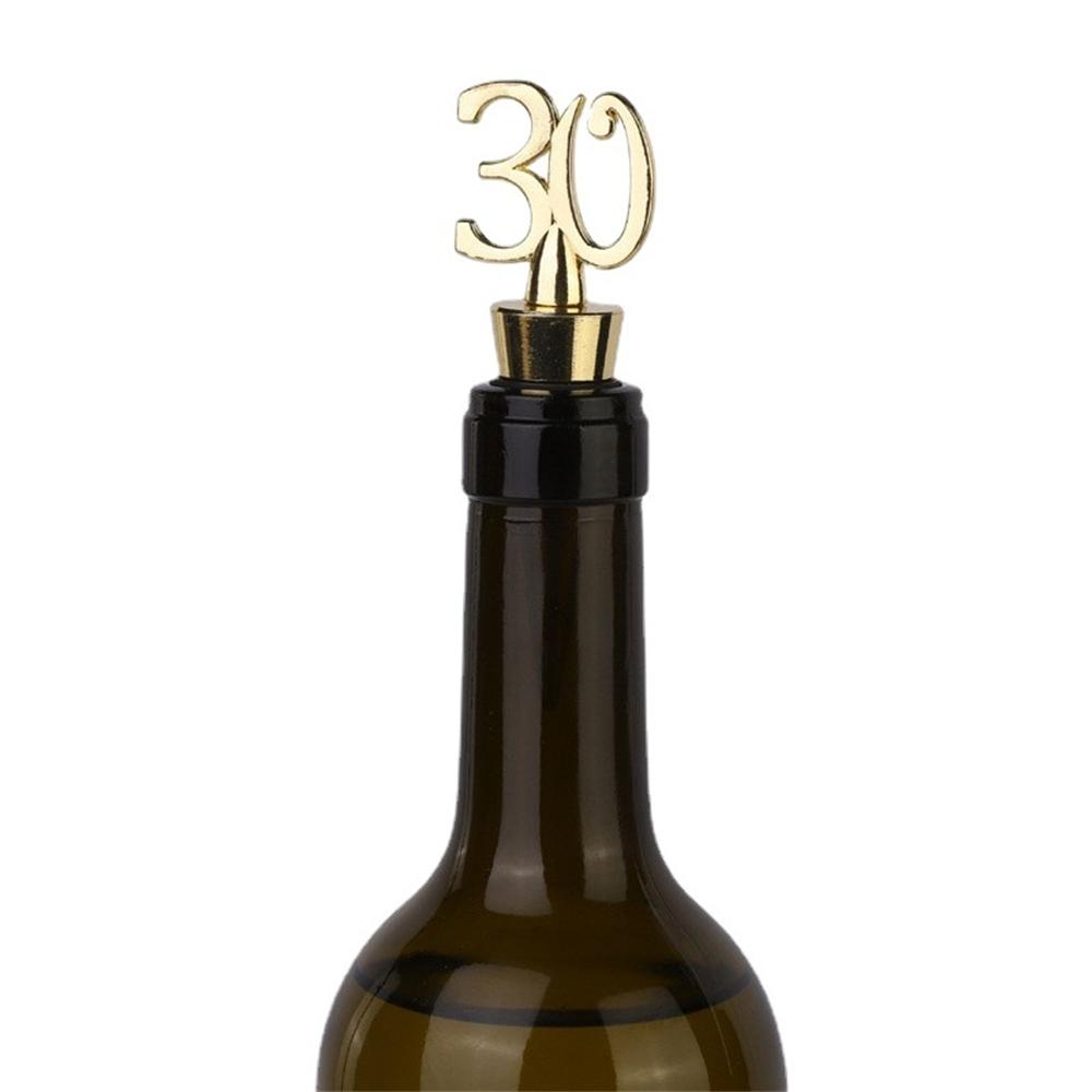 20 Stück Flaschenverschluss Champagner Wein Korken für 30/40/50//60/70/80. Jubiläum Geburtstagsparty Dekoration