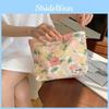 New Floral Large Capacity Cosmetic Bag Inner Bag Skincare Storage Bag Toiletry Bag Document Pouch Yellow Peony