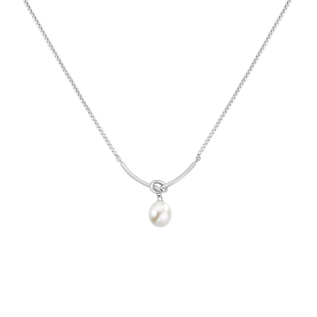 Wanyue Pearl Necklace Women's Exquisite Niche Design High-end Light Luxury Temperament Pendant Clavicle Chain Jewelry