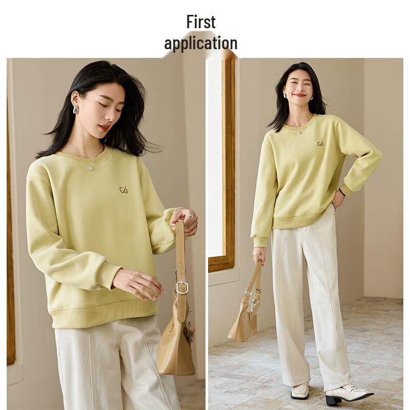 Chushen Women's Fleece-Lined Rustic Wilderness Print Sweatshirt