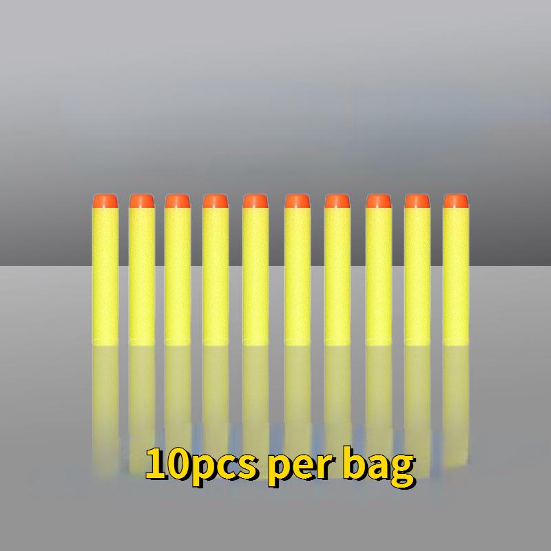 

Желтые мягкие пули для игрушечного пистолета, дротики из вспененного ЭВА с мягким резиновым наконечником 10pcs жёлтый