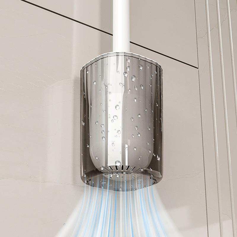 Household Toilet Brush with Holder Long Handled Wall Hanging Toilet Brush WC Cleaning Brush Bathroom Toilet Cleaning Tools