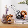 Japanese-Style Luffy Resin Pencil Holder - Cartoon Student Gift & Office Desk Ornament