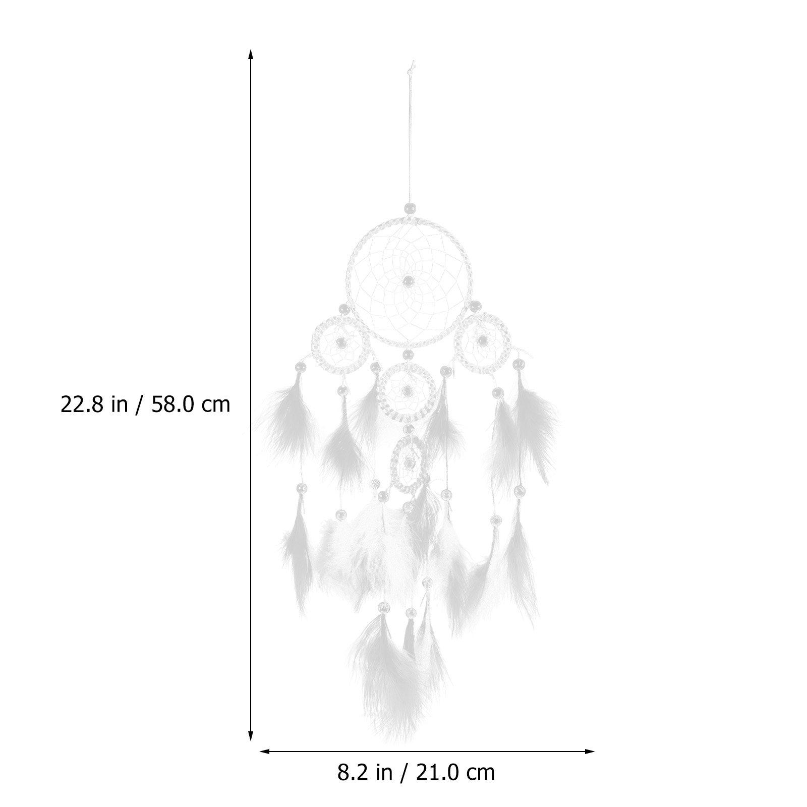

Dream Catcher Lovely Wall Hanging Rainbow Feather Dream Catcher Decorative Pendant Bedroom Room Decor Indoor Outdoor Hanging
