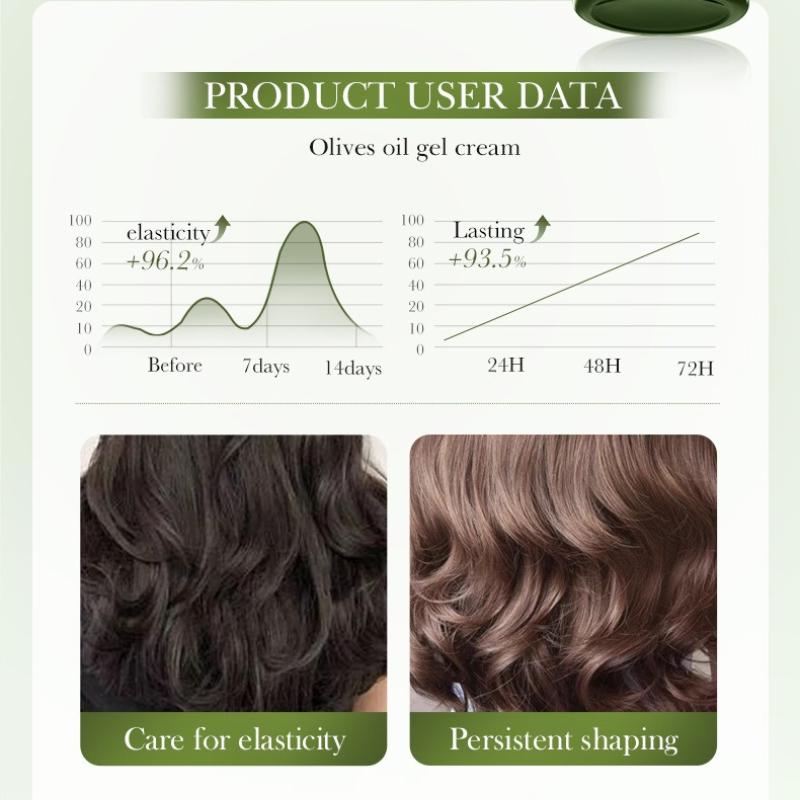 Olive Oil Styling Gel Cream 150ml Long-lasting Styling Fluffy Hair Wax Skin Care Products