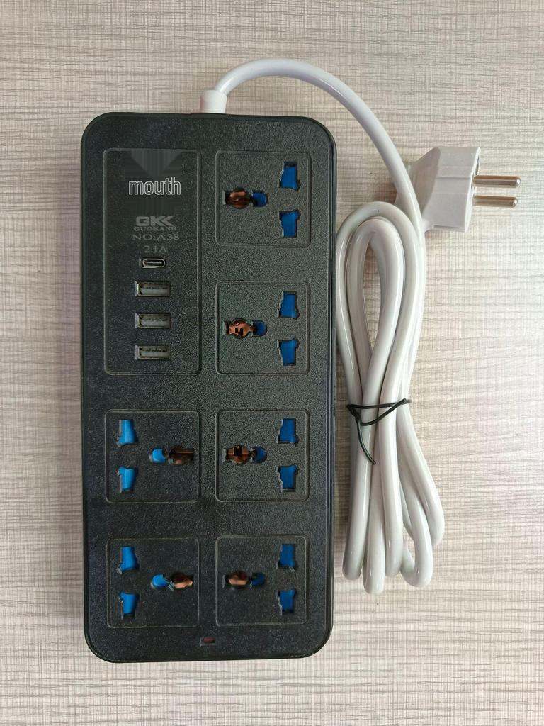 UK Standard Power Strip: Multi-Socket Panel with USB and Extension Cord