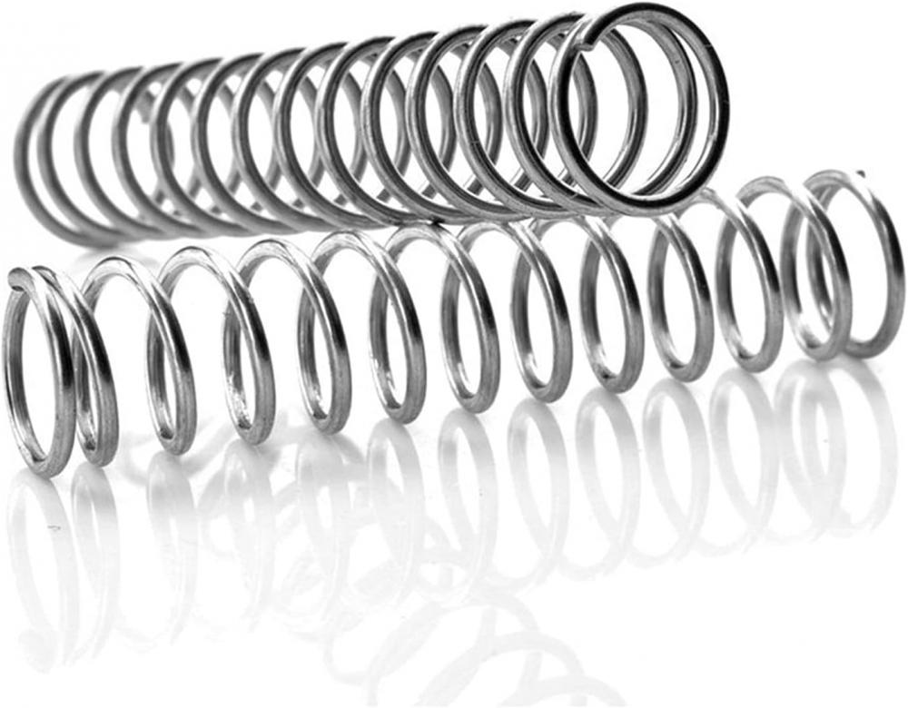 10 resortes de compresión de 0,8 mm, de acero inoxidable 304, de todos los tamaños, de 10 a 50 mm de longitud.