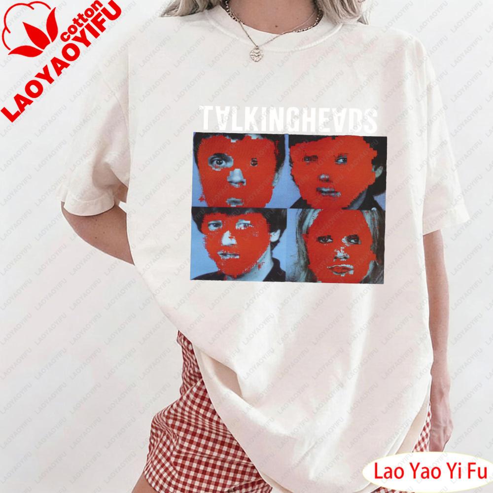 Stop Making Sense Talking Headvintage Tee Women Redheaded Portrait Clothes Retro Head Portrait Graphic Print T Shirt