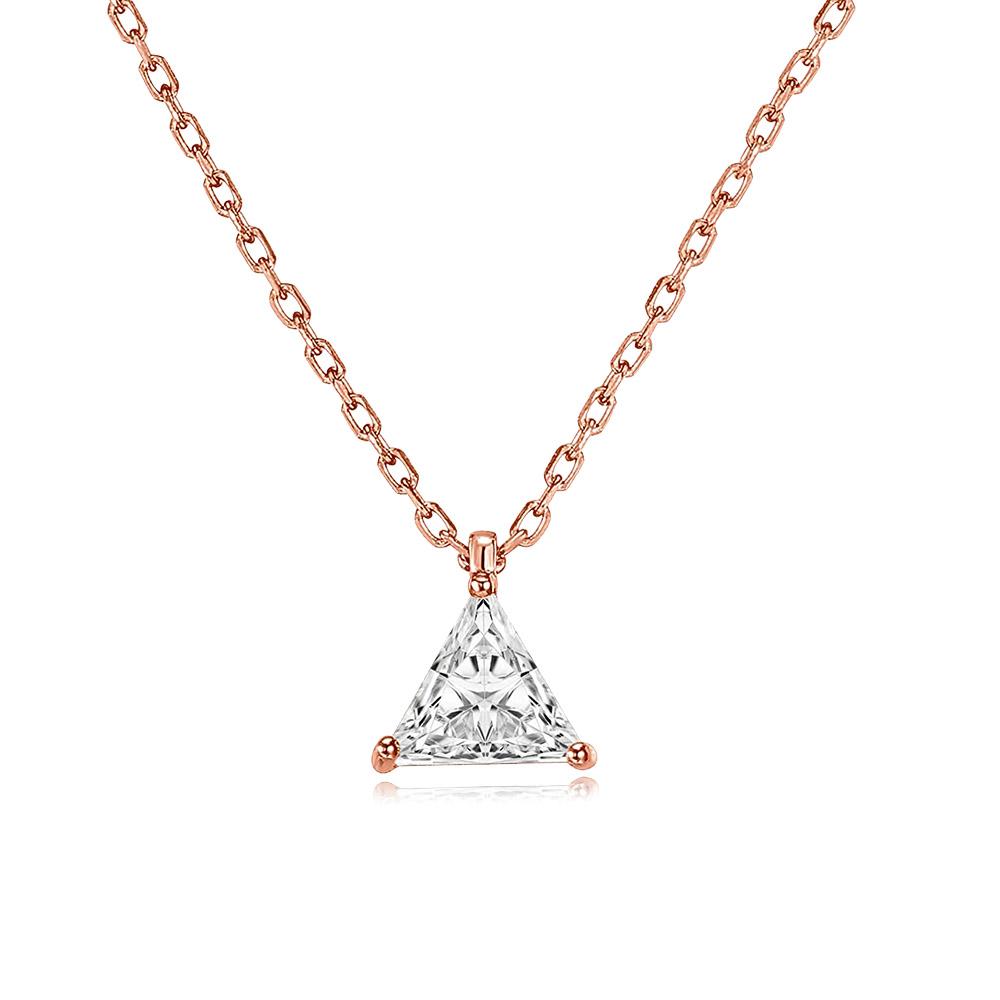Waterdrop Crystal Pendant Necklace for Women Korean Fashion Gold Color Geometric CZ Choker Chain On Neck Accessories Jewelry