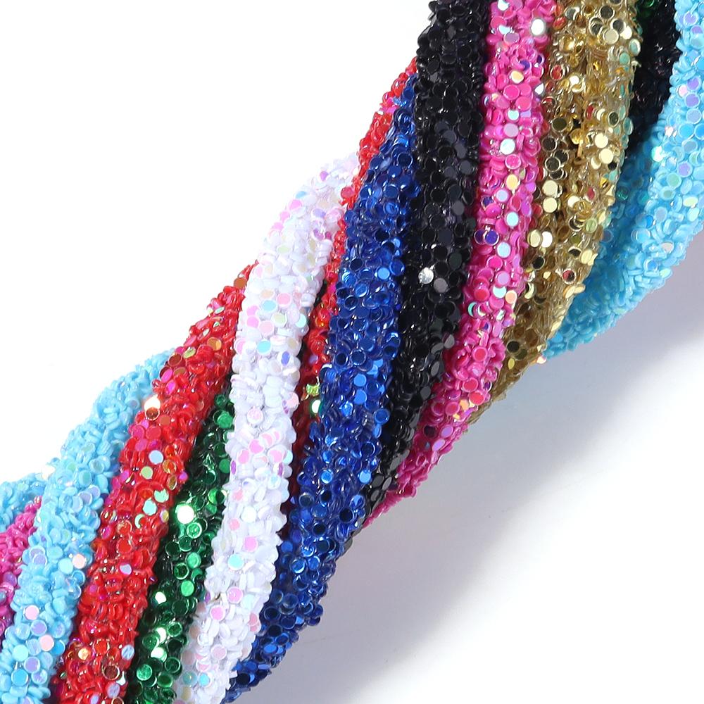 5yards/lot Rhinestone Tube Cord Rope Rhinestones Sequins Trimmings PVC Rope For Wedding Party DIY Clothing Shoes Headwear Decor