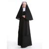 Halloween Costumes Amazon Adult Women's Black Priest Costume Mary Priest Nun Costume Cosplay Costume