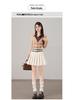 2025 Versatile College Style High Waist Pleated Skirt with Double Belt - Slimming & Anti-Exposure