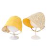 Reversible Floral Baby Sun Hat – Spring/Summer Wide Brim Bucket Hat for Girls