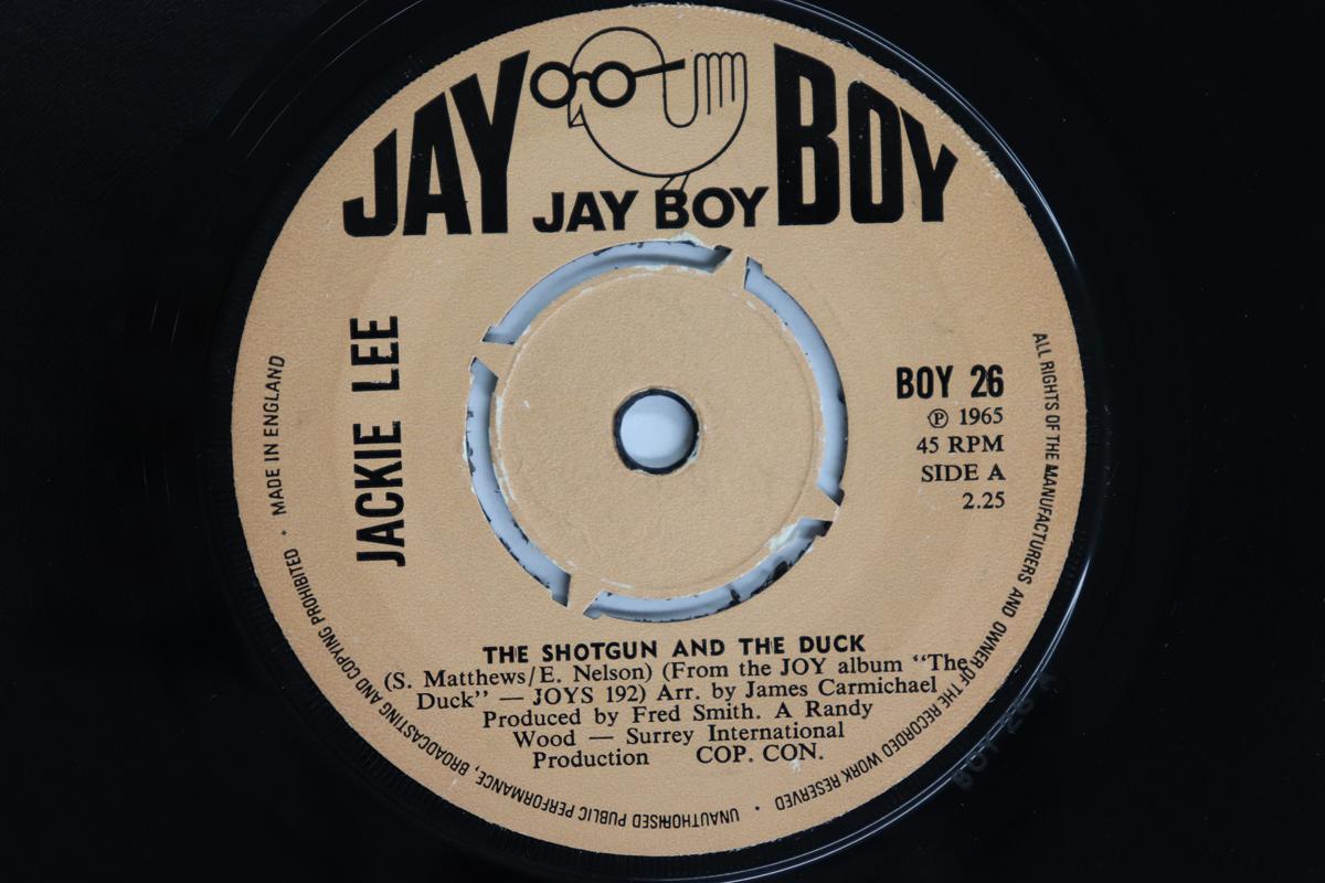 

7-дюймовая пластинка JACKIE LEE - Do The Temptation Walk / The Shotgu BOY26 JAY BOY 1971 UK Соул/Фанк Б/У
