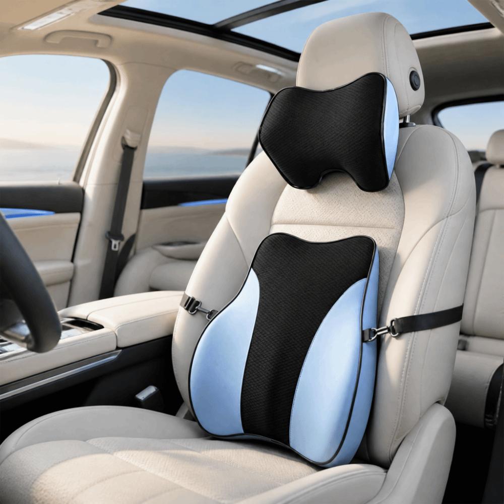 Mesh Lumbar Support Pillow Mesh Breathable Car Headrest Universal Car Neck Pillow Waist Support