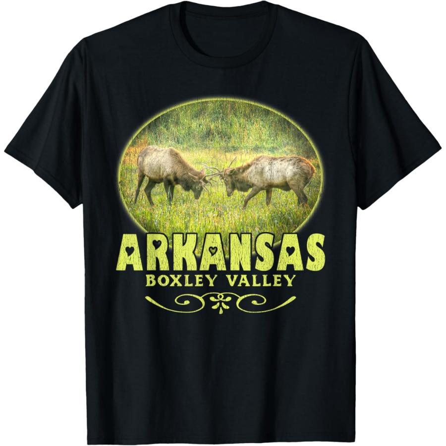 АРКАНЗАС БОКСЛИ ВАЛЛИ БОРЬБА ЛОСЬ _ Футболка Природа Озаркс S