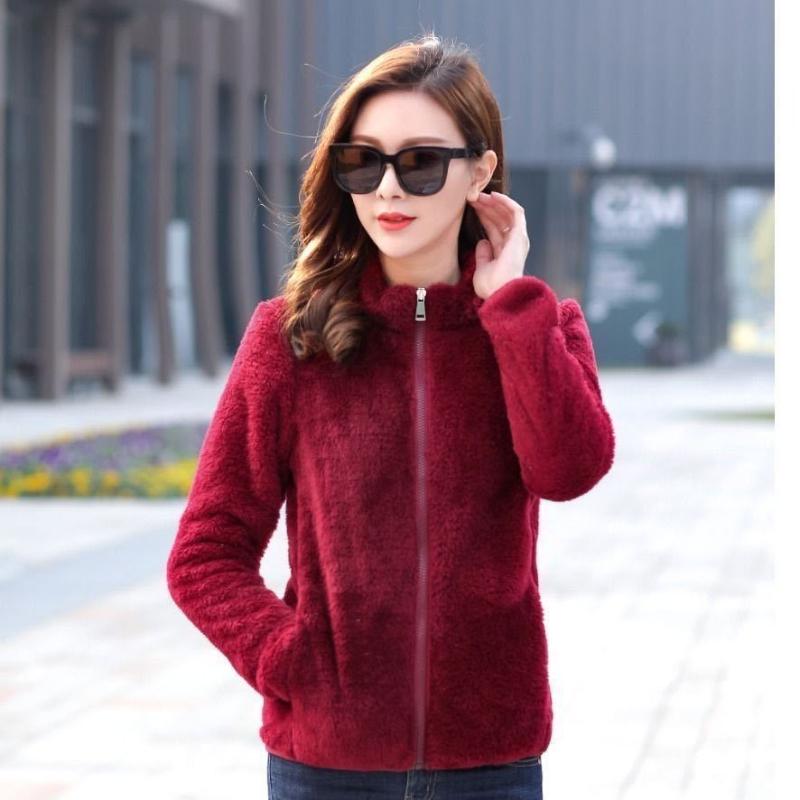 Autumn and Winter Thickened Warm Fleece Top