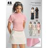 Streetwear Basic T Shirt With Small High Collar For Casual And Sports Use
