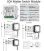 Matter Breaker WiFi Switch Module for HomeKit, Direct Siri Voice Control, Hidden Junction Box Integration