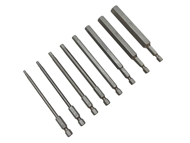 Long Hex Bit Set 100mm 1/4 Hex Bit 2.5mm 3mm 4mm 5mm 6mm 8mm 10mm 12mm Impact Driver