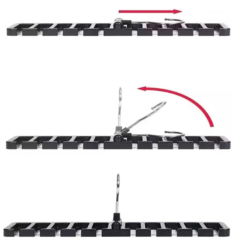 1PCS Wieszak na pasek do krawata Garderoba Pasek obrotowy Organizer Stojak wielofunkcyjny Wieszak na szaliki Domowy uchwyt do przechowywania akcesoriów