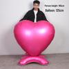Extra Large Heart Balloon with Auspicious Dragon and Phoenix Foil Design for Housewarming Celebrations