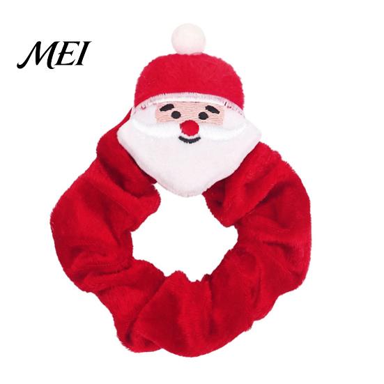 Soft Flannel Scrunchies for Christmas Party Hair Tie Girls, Scrunches with Reindeer/Christmas Tree/Gift/ Santa Exquisite Gift Sets Kids Claus Accents,