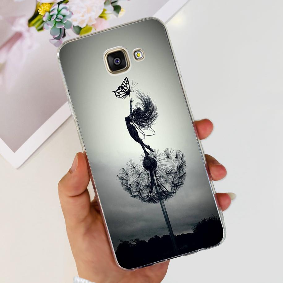 For Samsung Galaxy A3 2016 Case A310F Popular Flower Transparent Silicone Phone Back Cover For Samsung A3 2017 A320F A320Y Funda