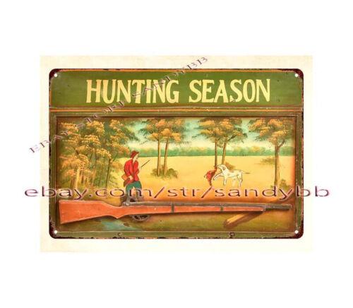 outdoor reproductions Hunting Season metal tin signAluminum 20x30cm(7.8x11.8inch)