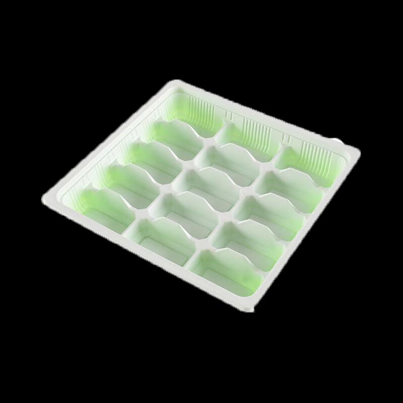 WSM-15JZ Einweg-Grüne Kunststoff-Teigtaschenbox mit 15 Fächern