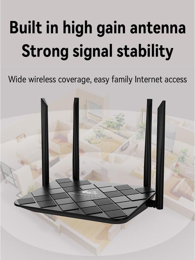 4G LTE WiFi6 Tragbarer SIM-Karten-Router für Europa & USA - Ideal für Auto & Outdoor-Nutzung