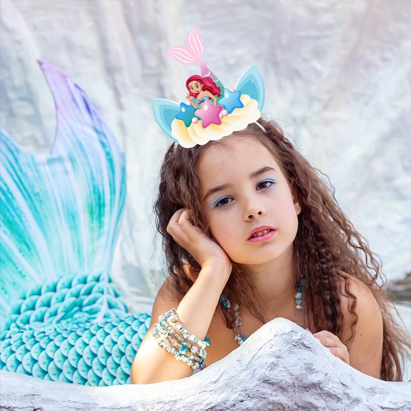 Mermaid Headbands Inspired With Cartoon Style For Festive Event Decor Photos And