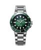 Diwodeu Dw-208-Gn Spino Diver 300 Nebula Green Men'S Metal Wristwatch