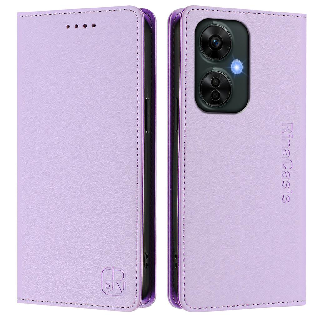 For OnePlus Nord N30 SE 5G/OnePlus Nord CE 3 Lite 5G Leather Case RINACASIS RC01 Phone Cover with RFID Blocking Wallet Stand