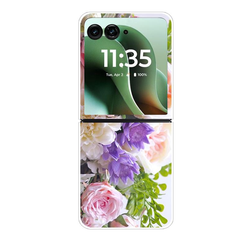 Modne Przezroczyste Etui Na Telefon Dla Motorola Razr 40 50Ultra Razr 60 Ultra Ochronne Etui Dla Razr40 Razr50 Przezroczysta Twarda Powłoka PC