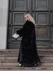 Eco-friendly Women's Long Faux Fox Fur Coat