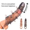 Penis Sleeve Extender Enlarger Cock Sleeve Extension Sheath Penis Ring for Enlarge Thicken Reusable Condom Realistic Dildo Penis Pump Adult Sex Toys
