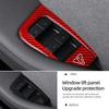For Tesla 2019- Model 3 Highland Model Y Juniper Carbon Fiber Window Lift Panel Trim Sticker Car Interior Tuning Accessories