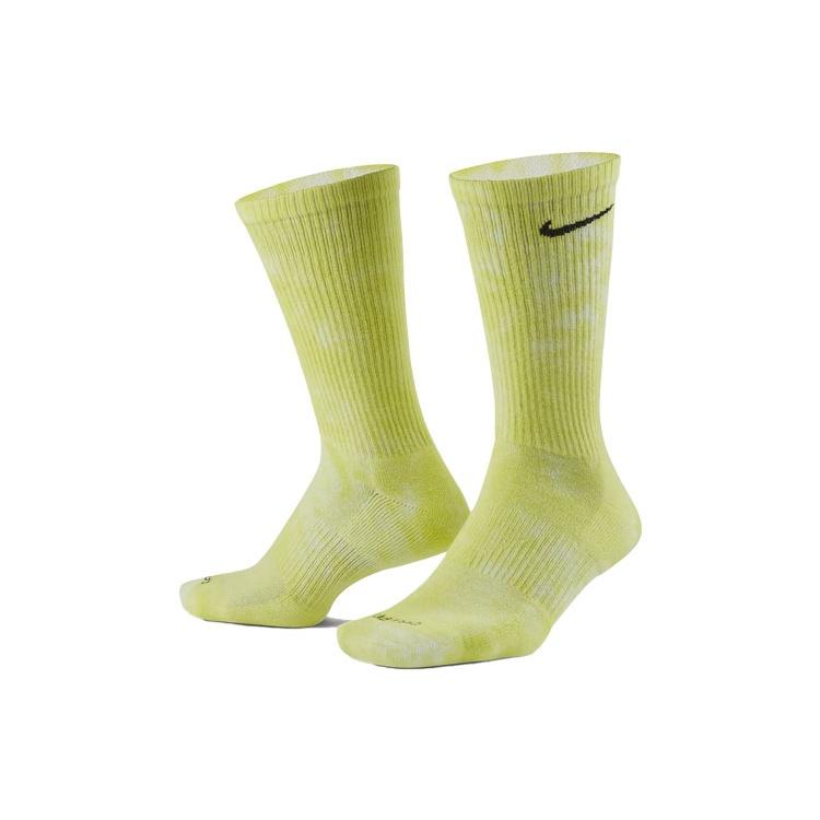 Nike Unisex Everyday Plus Tie Dye Medium Stockings 2 Pairs Yellow/Orange/Red DM3407-904
