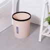 Garbage Bin with Pressure Ring No Lid Space-Saving Plastic Kitchen