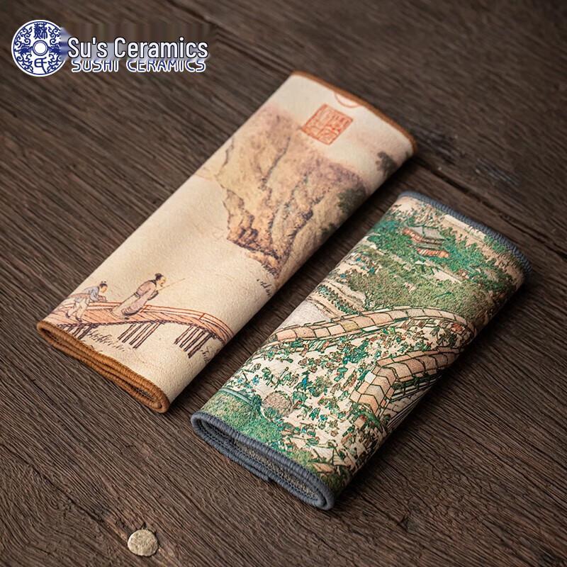 КЕРАМИКА ДЛЯ СУШИ Ретро Китайский Стиль Водонепроницаемый Набор Чайных Ковриков