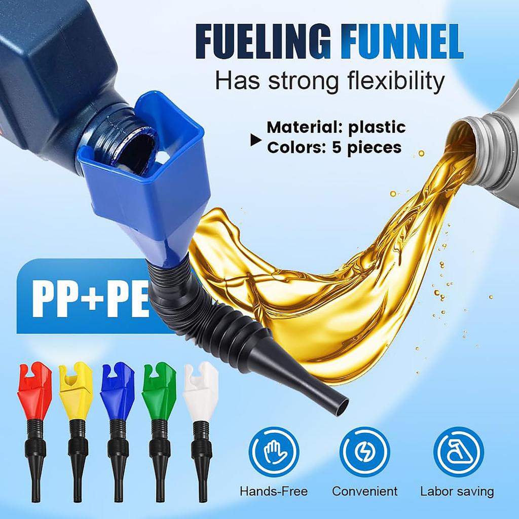Universeller Trichter mit Klappschnalle für den Haushalt, neuer flexibler Ablasswerkzeug-Schnappverschluss, universelle Klappschnalle für den Haushalt, flexibles Kühlmittel-Kit