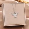 Women's Silver Titanium Steel Necklace with Micro-Inlaid Zircon - Elegant, Durable Clavicle Chain Jewelry