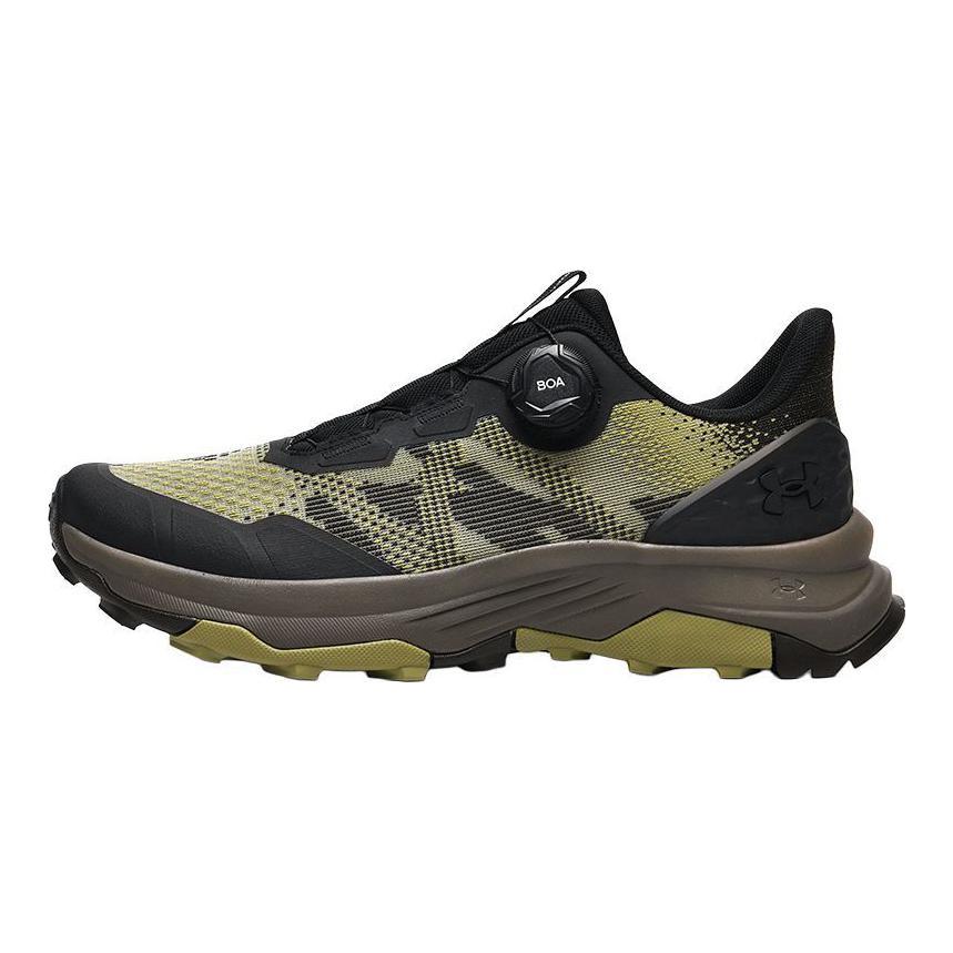Under Armour Comfortable Soft Non-Slip Wear-Resistant Low-Top Trail Running Shoes Unisex Sneakers Olive-Green 4338015-0012