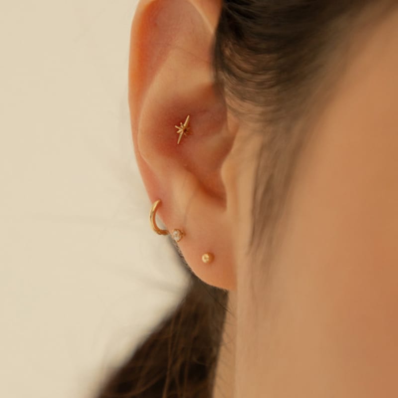 LUNNE 14k Stella Piercing (14k Gold) #LFPI22