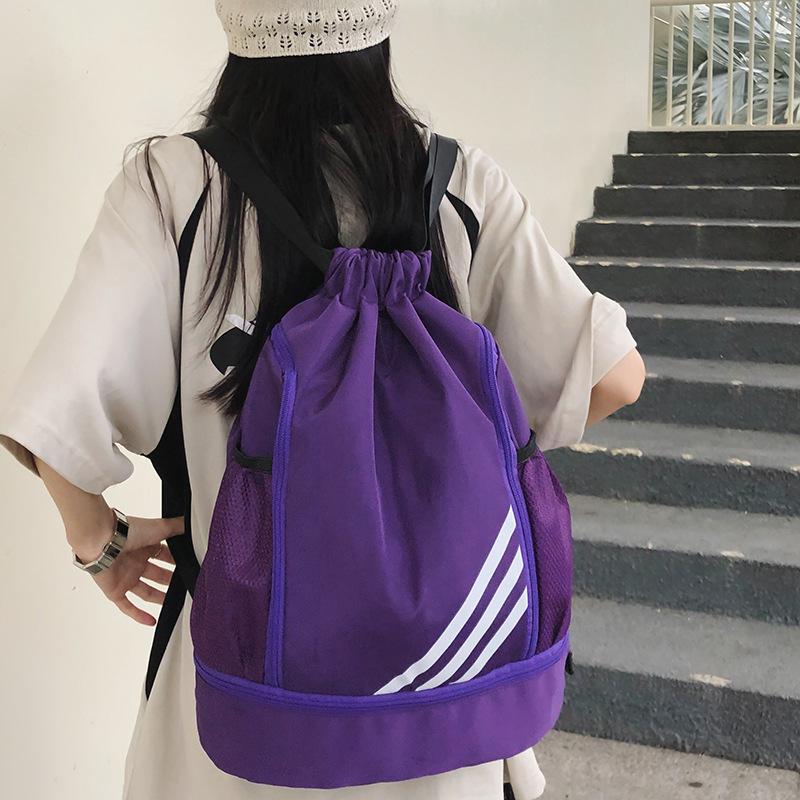 

New Schoolbag for Primary School Students Junior High School Girls Large Capacity Splicing and Tie Pockets Backpacks