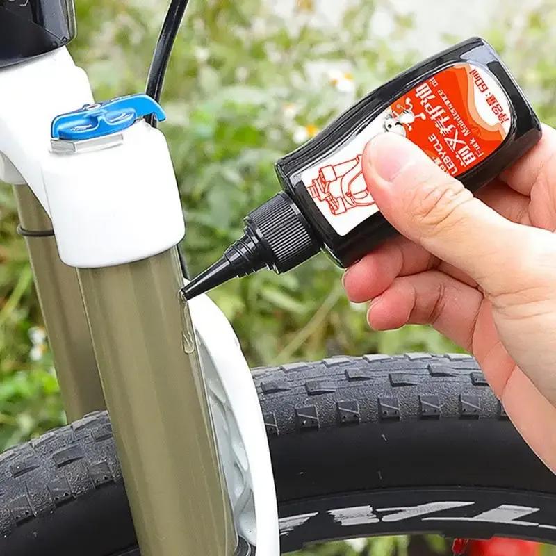 4pcs Bicycle Grease Bike Front Fork Shock Absorber Oil Front And Rear Shock Absorber Silicone Oil Lubricating Oil Maintenance